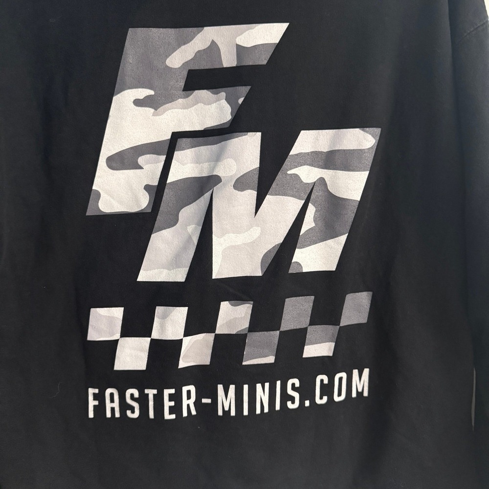 Independent Trading Co. Faster-Minis.Com Men's Black Hoodie Large - Picture 6 of 6